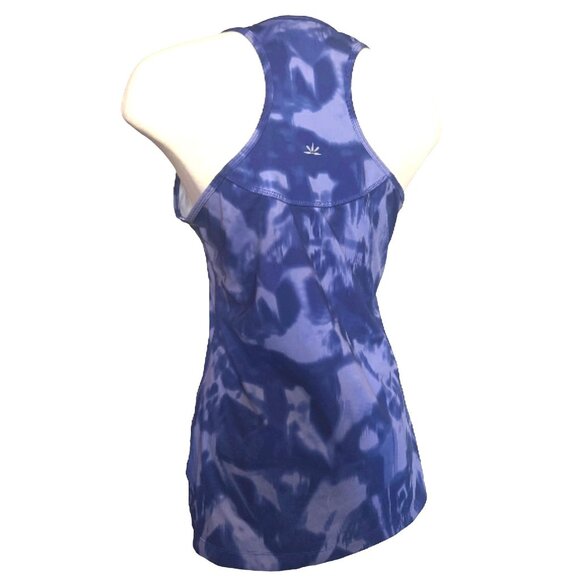 Lukka Workout Tank Sz Large Blue Tie Dye Sports Shirt Sport - Picture 5 of 7